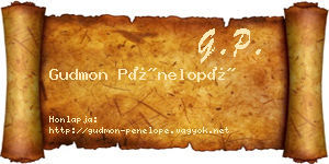 Gudmon Pénelopé névjegykártya